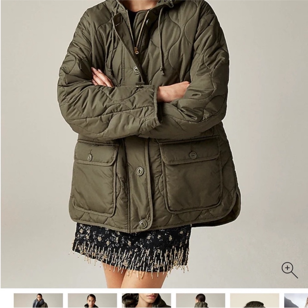 J Crew -- Oslo puffer jacket with Primaloft - navy, size - XXL - Picture 5 of 11
